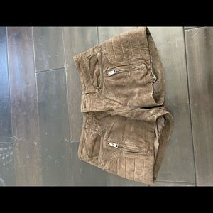 All saints suede shorts